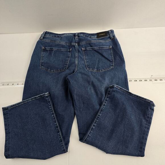 Express 90s ankle boot cut jeans mid rise size 8R blue denim 6942 - Picture 2 of 12